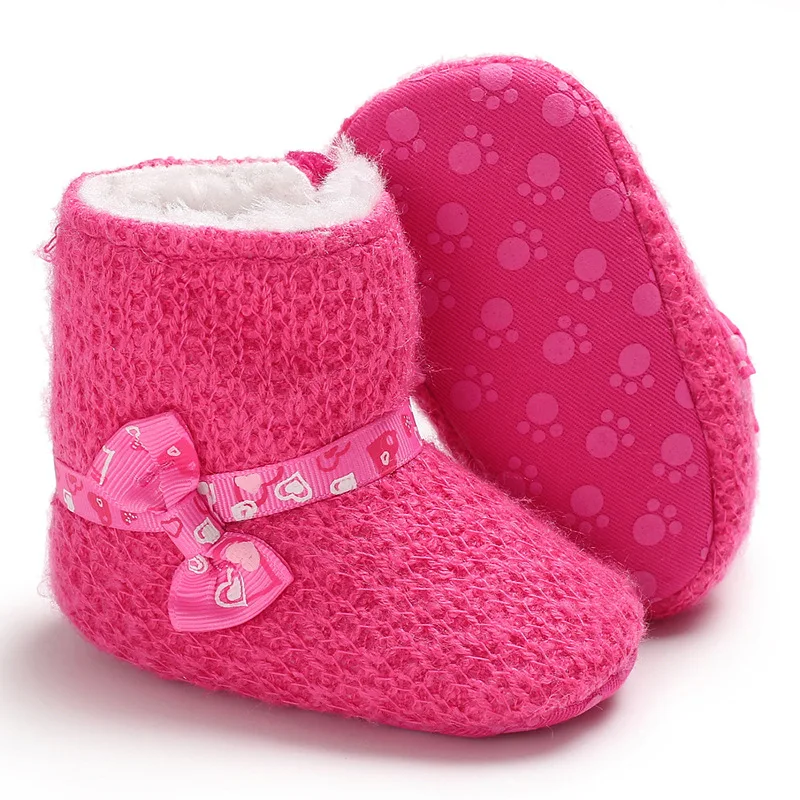 Hao Baby Winter Girl Baby 0-1 Years Old Soft Bottom Non-Slip  Infant Shoes Toddler Honaby TodWarm Ber Shodley Shoes Girl