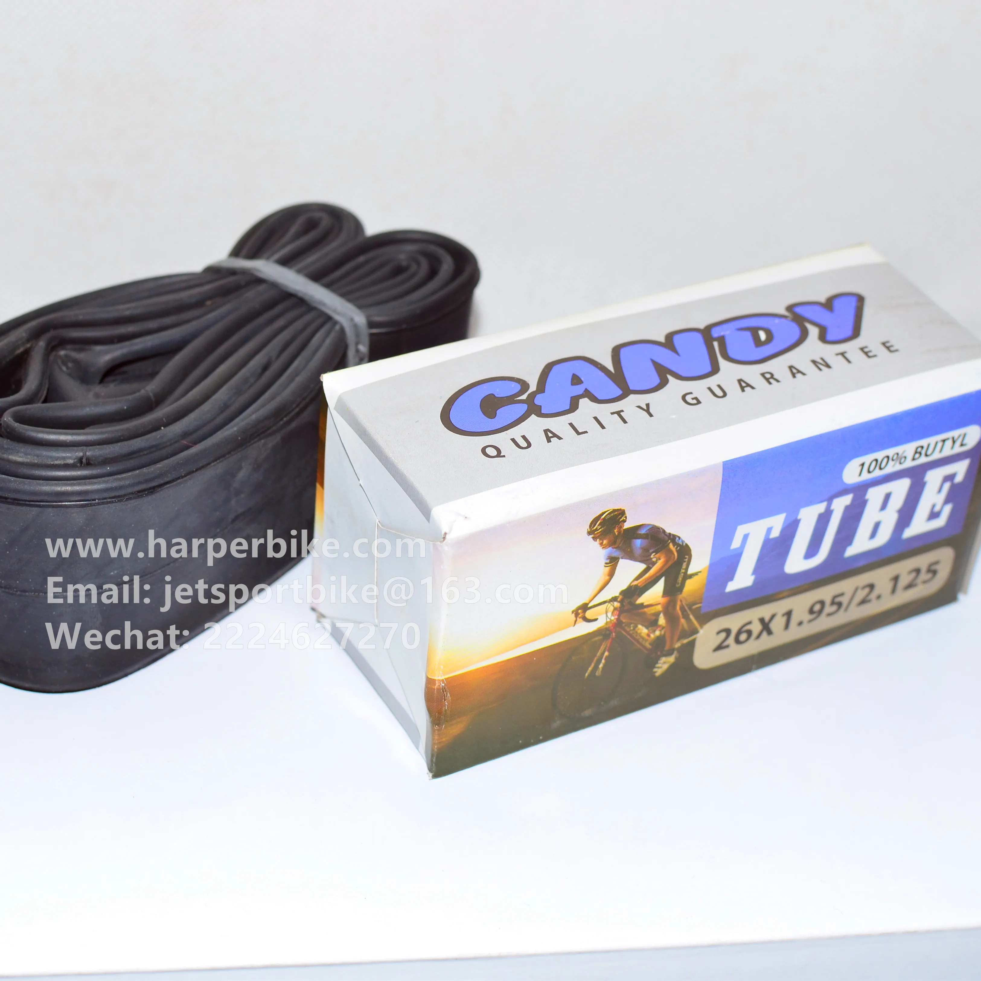 Good value butyl tube for bicycle with various sizes