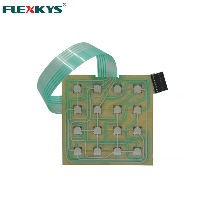 Высокое качество металлический купол тактильные 4x4 матричный Массив 16 Ключ Мембранный переключатель клавиатуры