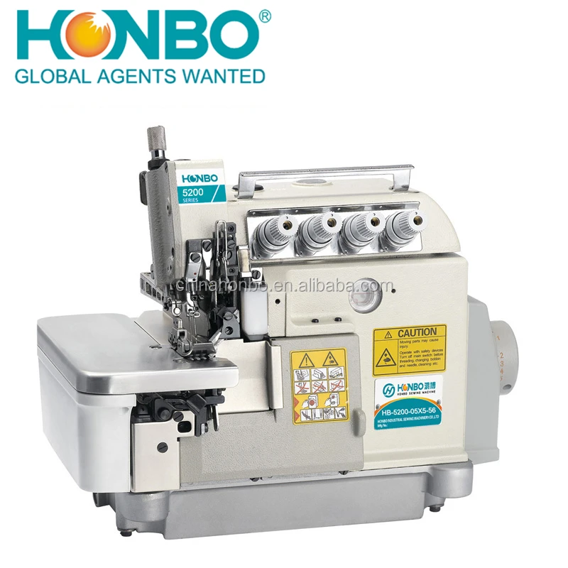 HB-5200-05X5-56 high speed 5 thread overlock industrial sewing machine