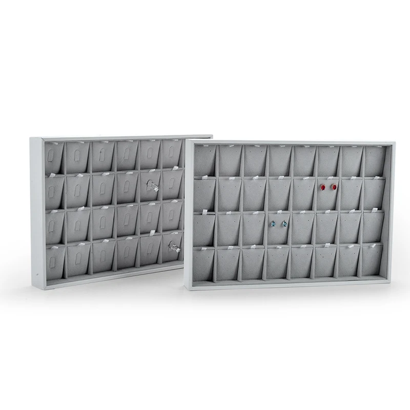 Hot Selling Luxury Jewelry Shop Display Tray Made of High Quality PU Leather for Packaging and Showcase