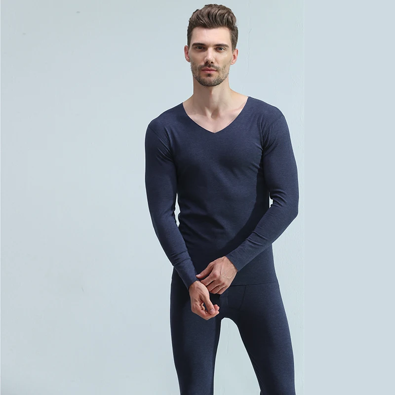 
Top quality Seamless 4-way stitch long johns set for men merino wool thermal underwear 
