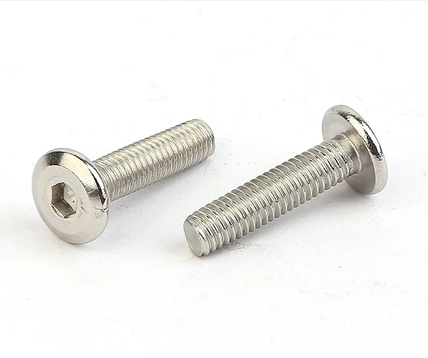 bevelled head inner  hexagon flat head M6 M8 M12 furniture screw