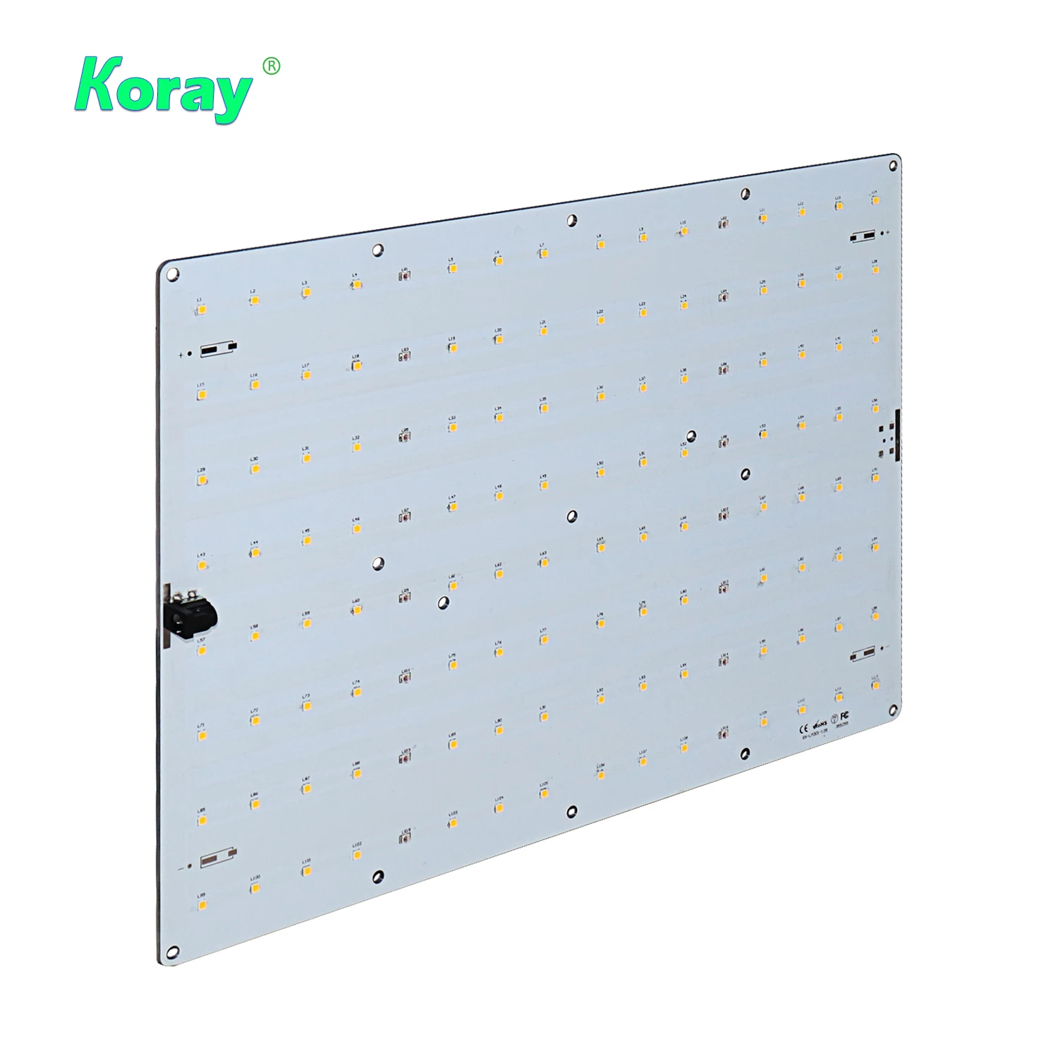 Koray indoor aluminum led grow light lamp power supply samsungs lm301b/lm301h for plant growth with 128pcs chips