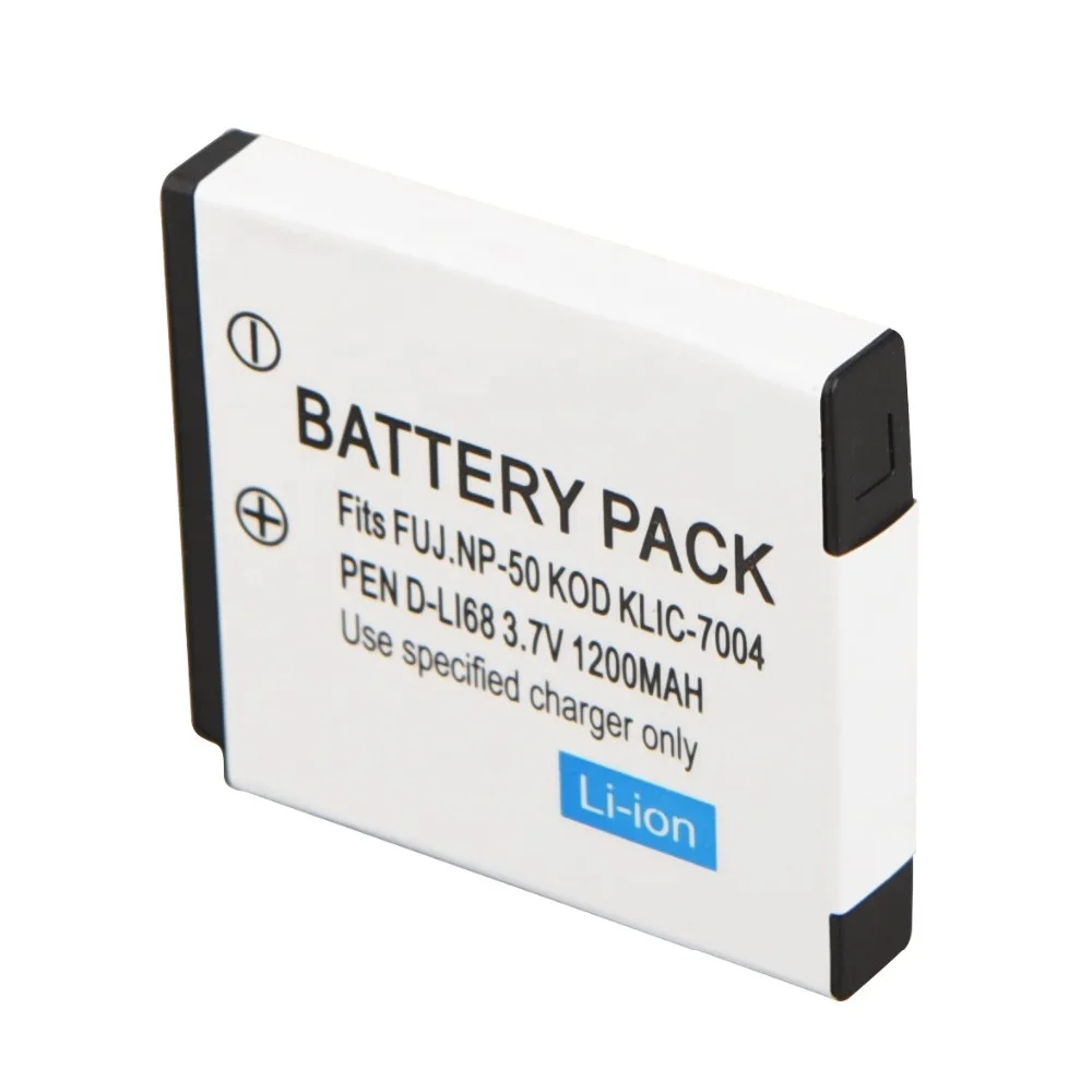 NP-50 NP 50 NP50 Klic-7004 D-Li68 Camera Battery for Fujifilm Fuji FinePix X10, X20, XF1, XP150, XP100, F50 fd, F80 EXR
