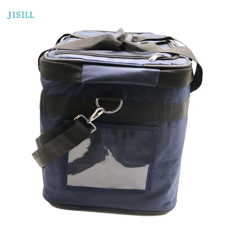 Thermos Vaccine Carrier Insulated Cooler Box Bag for Medicine Fiberglass Ice Bricks <0.0025w/m.k Customizable Class I JISILL 22L