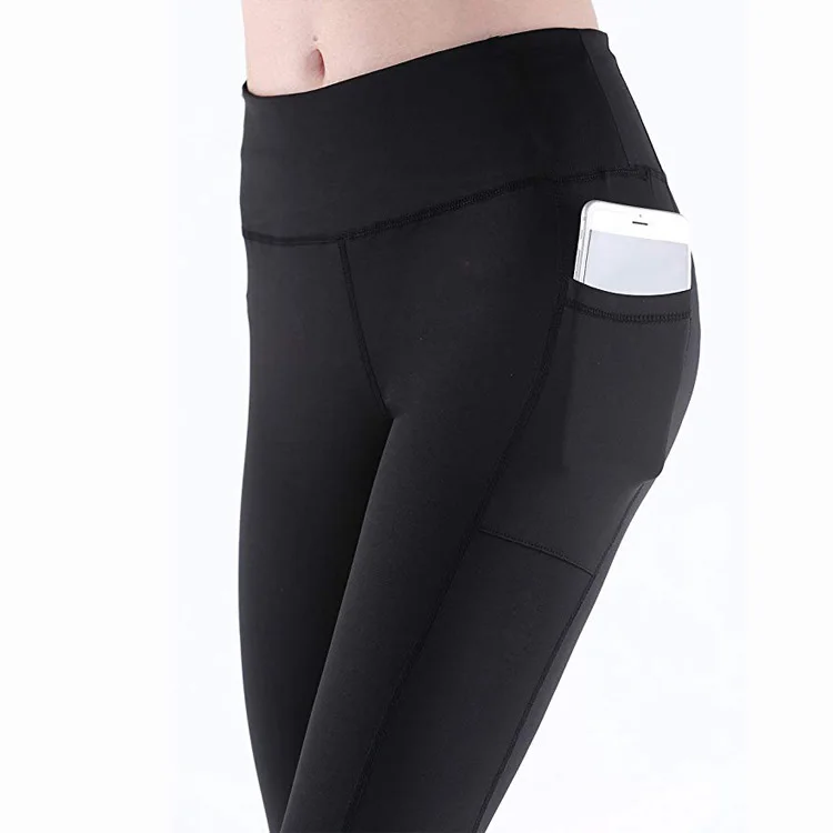 
wholesale sport workout custom women leggings fitness yoga pants gym capri leggings with pocket 