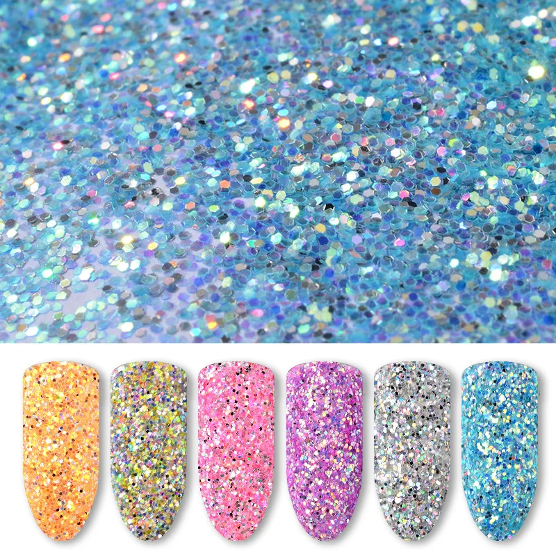 Dipping Chrome Acrylic Nail Powder Kit Salon Nail Tip Wraps Nail Art 2017 glitter
