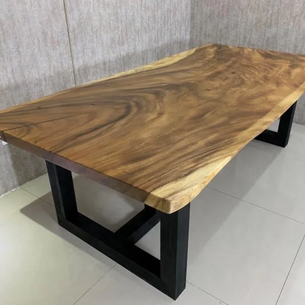 
Solid wood top modern style slab table countertop 