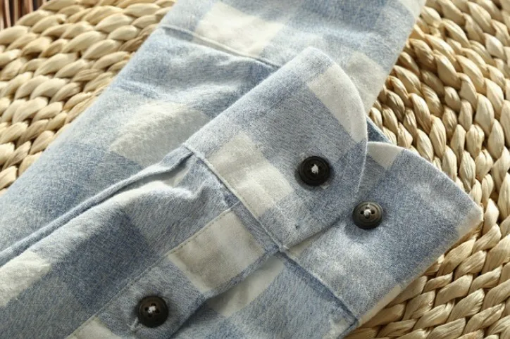 
OEM services 100% cotton fit plaid cotton linen/hemp button-down shirt in bulk Custom design casual street shirt men 