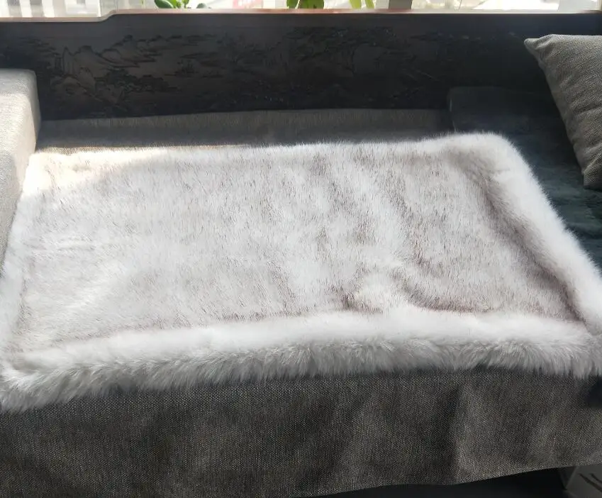 Заводская цена супер мягкая лиса искусственный мех пледы ковры прямоугольник Совет фиолетовый или Индивидуальные цвет одеяло