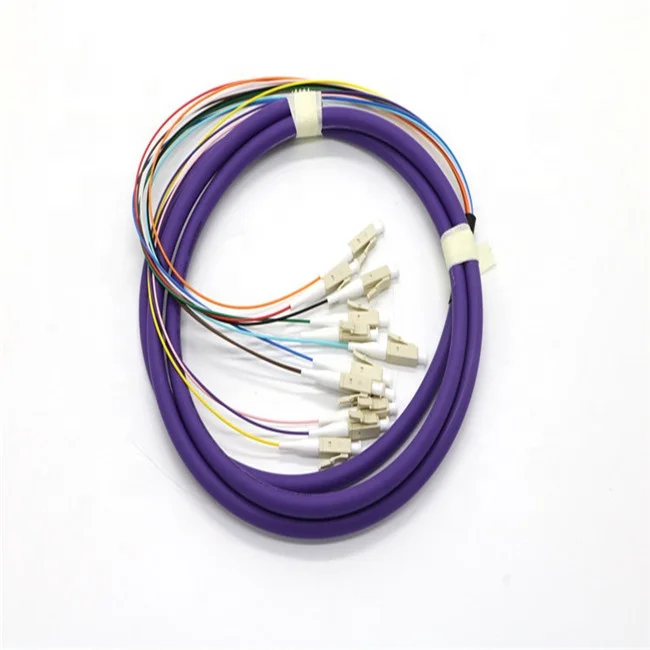 12 ядер LC/APC разъем Крытый 1 м FTTH волоконно-оптические Косички