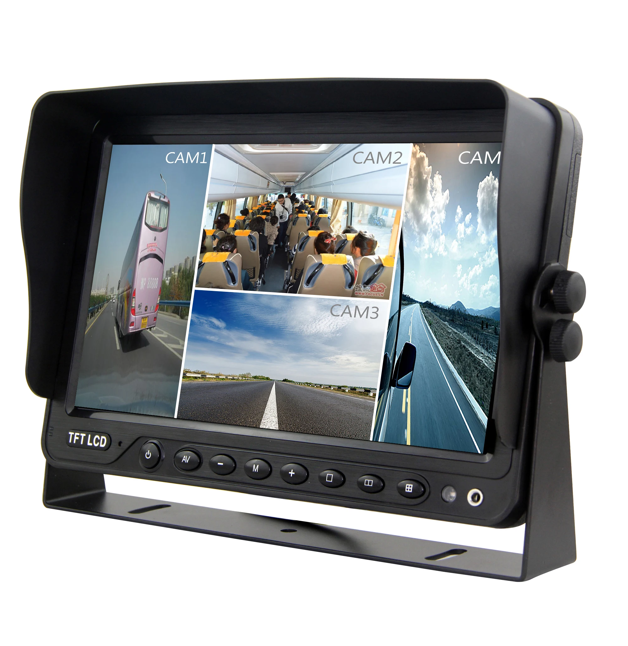 7 inch Car Monitor Car Quad Rearview Monitor Car Parking Monitor