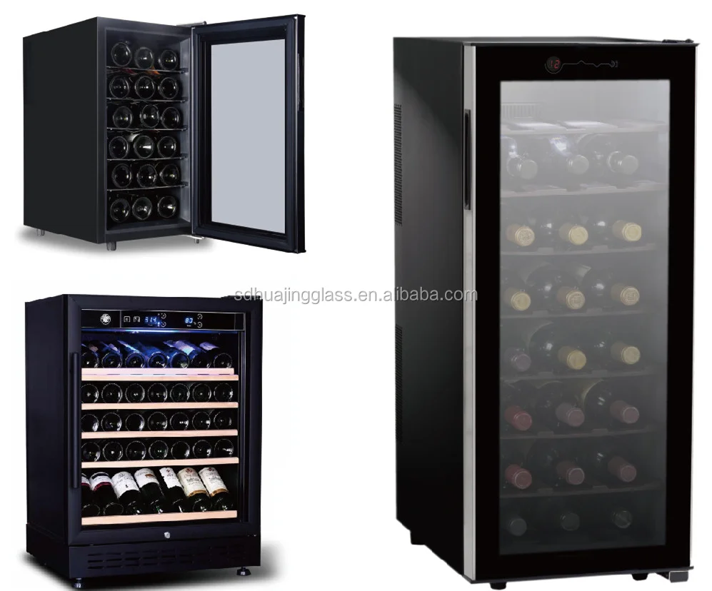 
Upright Wine display cooler transparent glass door 