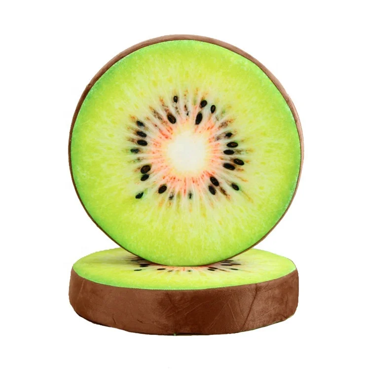 3D Digital Print Fruit Floor Pillow Seating Cushion Round Throw Pillow For Home Decoration