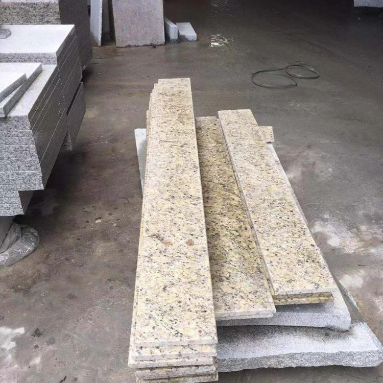 Роскошный полный камень Bullnose с закругленными краями, венецианский Золотой желтый гранит, каменный оконный порог