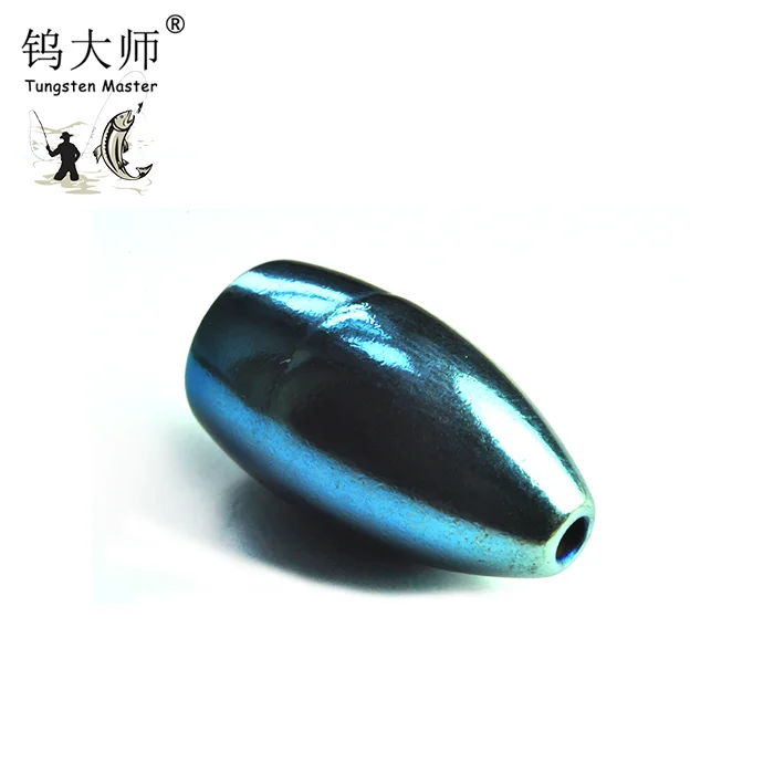 Purple Weight Fishing Sinker Lure Tungsten Bullet Shape Worm Weights Flipping Fishing Accessories