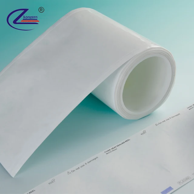 Tyvek paper reel bag by medical grade