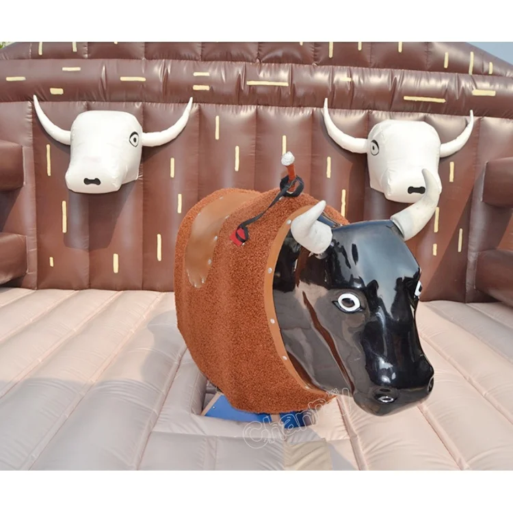 commercial bouncy castle jumping mat inflatable sports games bull riding game inflatable mechanical bull rodeo sports games