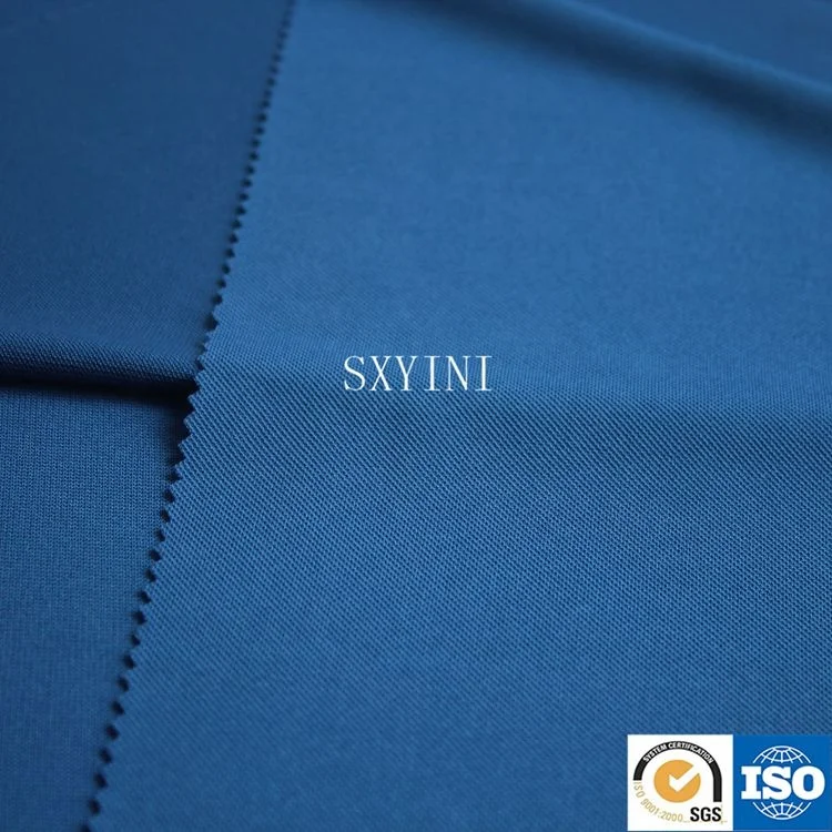 high quality polyester elastic pique knit fabric  for polos