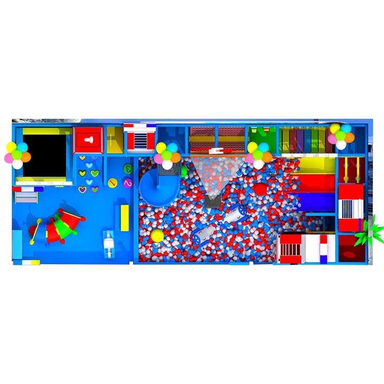Nannan manufactures prices children indoor playground with ball pit pool slide equipment for kids indoor amusement park