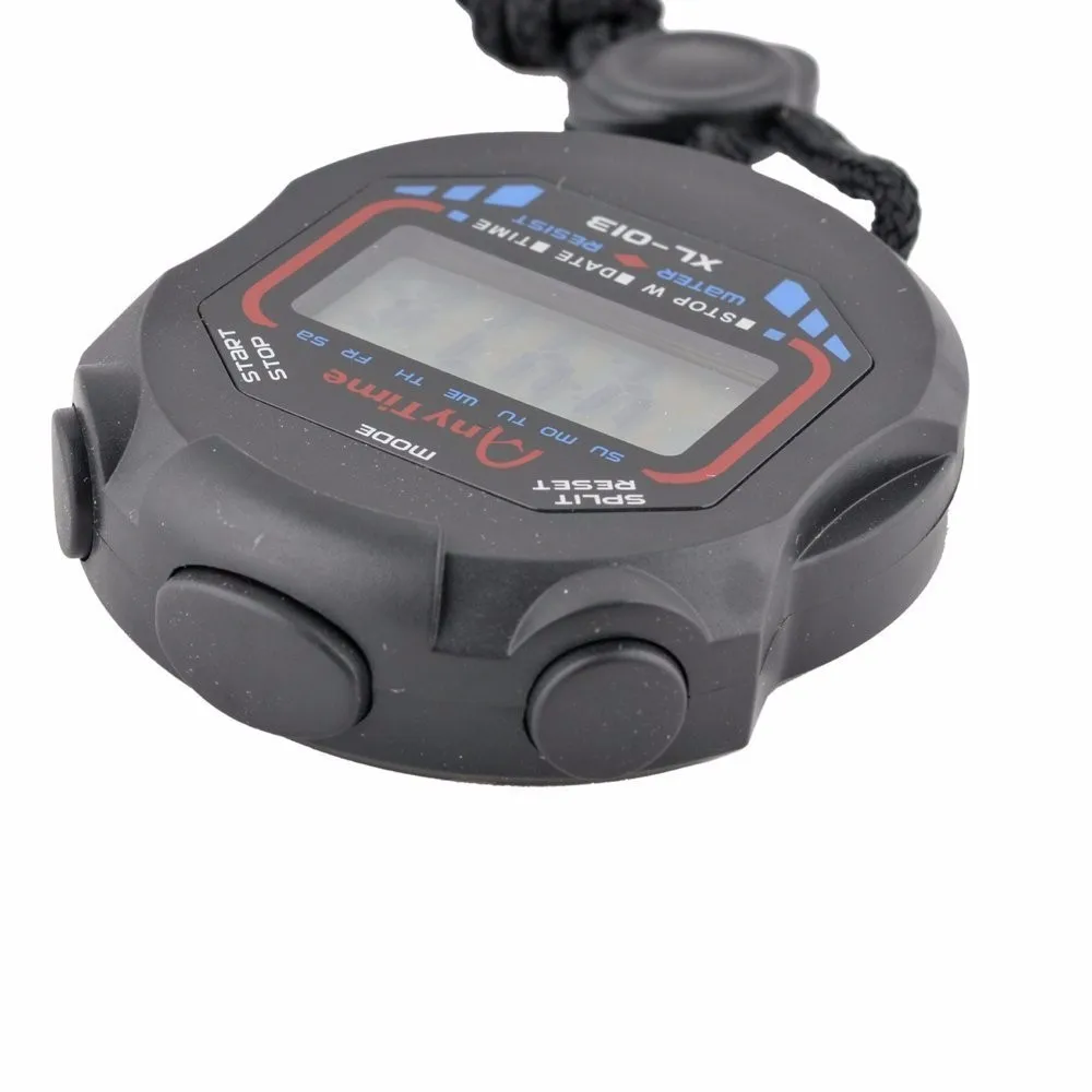
Free Shipping XL-013 Digital Professional Handheld LCD Chronograph Sports Stopwatch Timer Stop Watch 