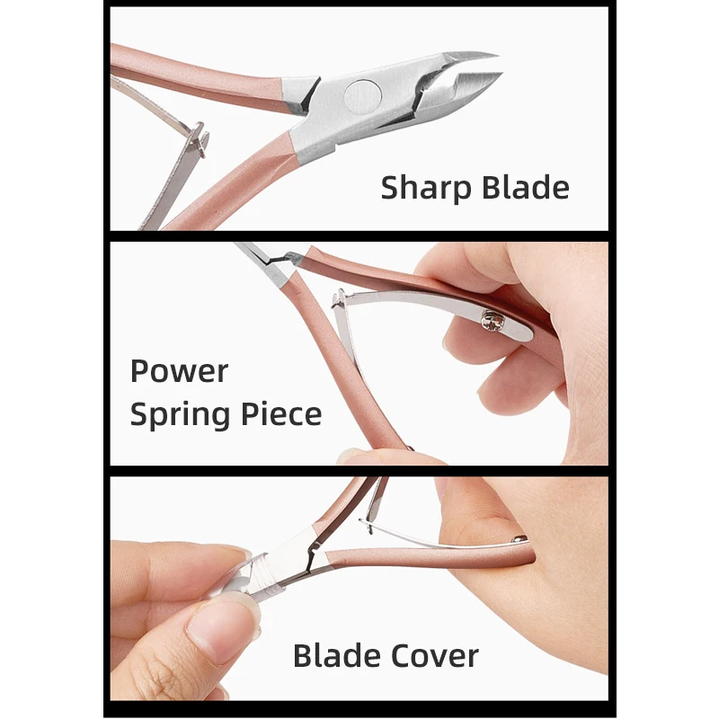 Stainless Steel Nail Clipper Toenail Finger Trimmer Dead Skin Cuticle Remover Scissors Cutter Plier Manicure Tool Cuticle Nipper