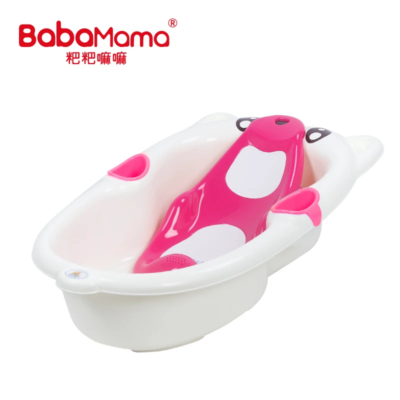 Chinese manufacturer plastic Wholesale bathroom baby supplies plastic kids baby bath tub with a bath board for babies