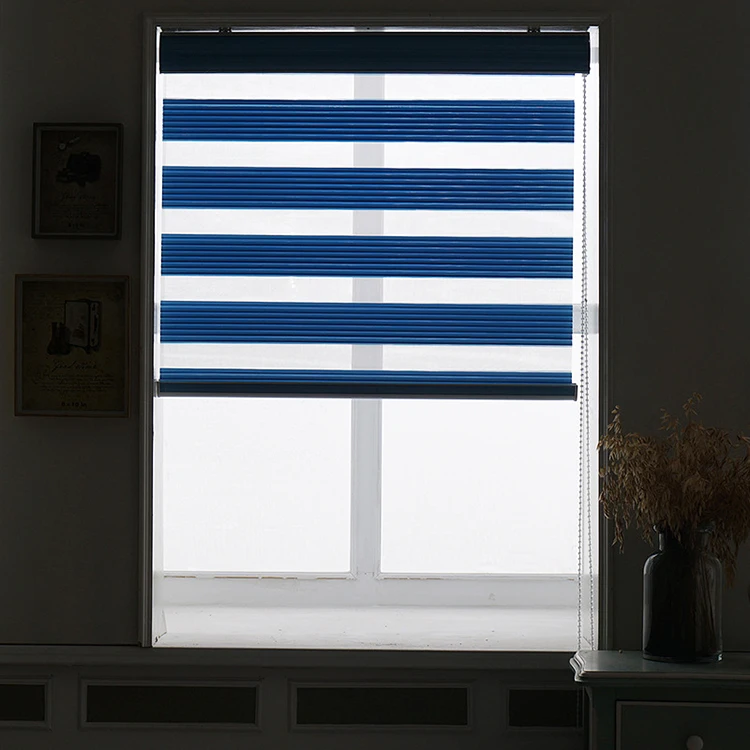 KIEI Polish Brass Chrome Smart Blinds Plexiglass Vertical Blinds Zebra Blinds