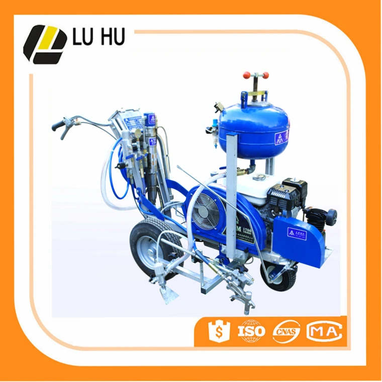 China manufacturers Hand push  road line marking equipment airless cold paint road marking machine
