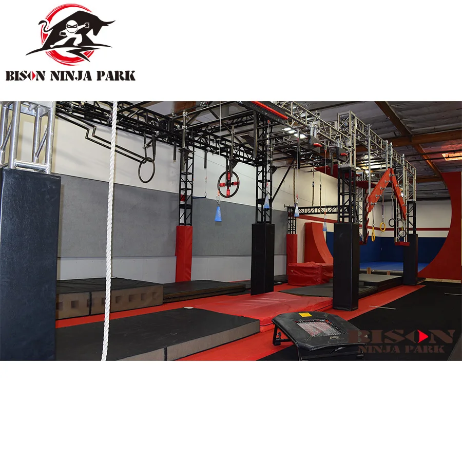Popular Durable Safety Customized American Obstacle Course Set Kids Ninja Warrior Indoor