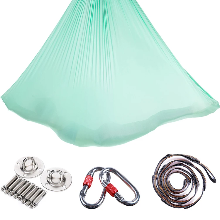 шелковистый нейлон Низкая стрейч антенна Йога качели воздуха Летающий инверсия слинг Анти тяжести гамак для йоги