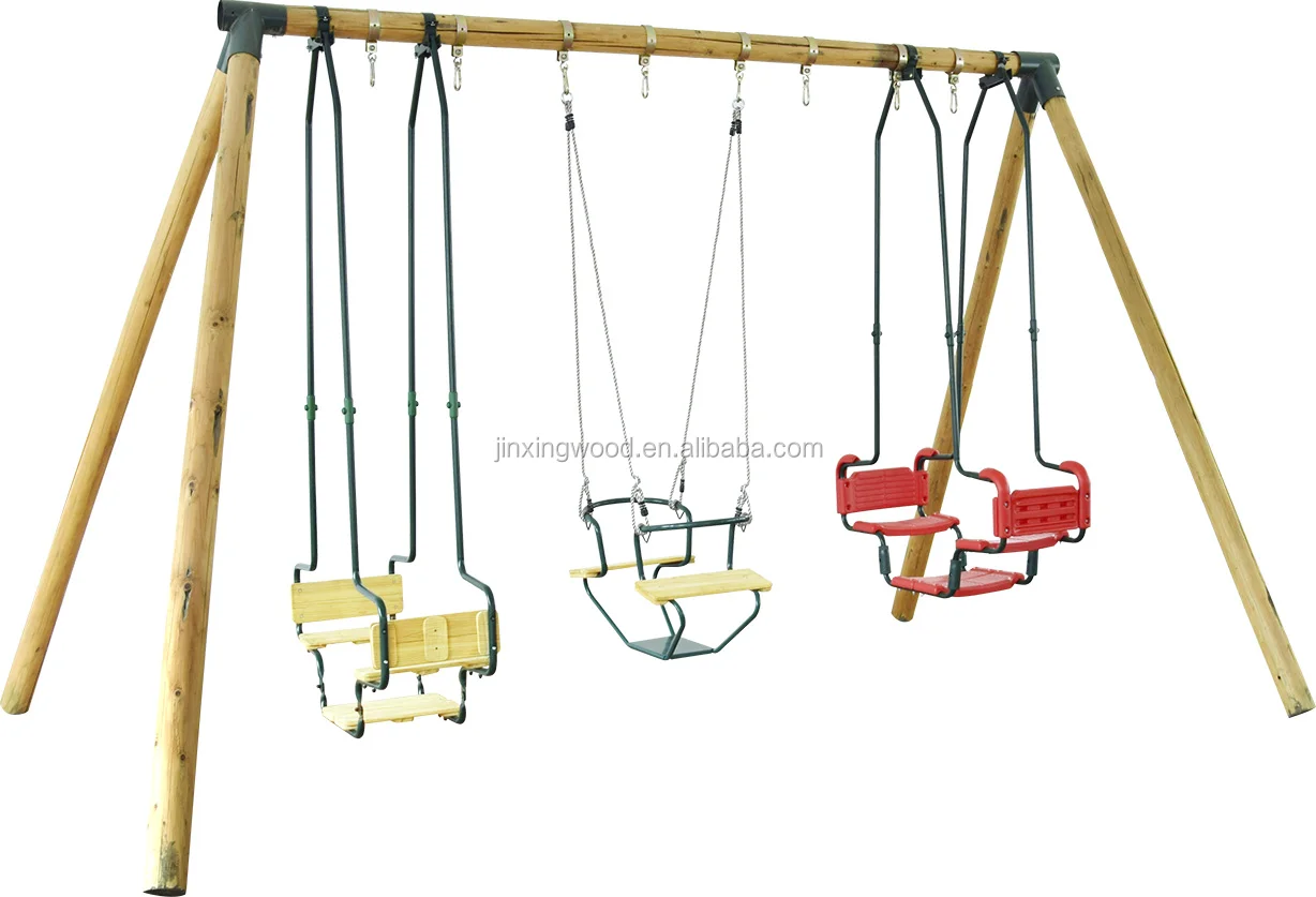 Деревянная рама для скалолазания, деревянные качели для наружной игровой площадки