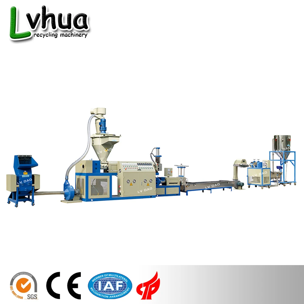 Хорошая цена один винт Pp отходы ПЭ пленки Гранулирующие машины