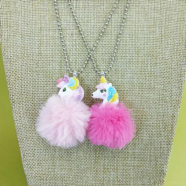 Fashion 5 Colors unicorn party favors kids unicorn necklace