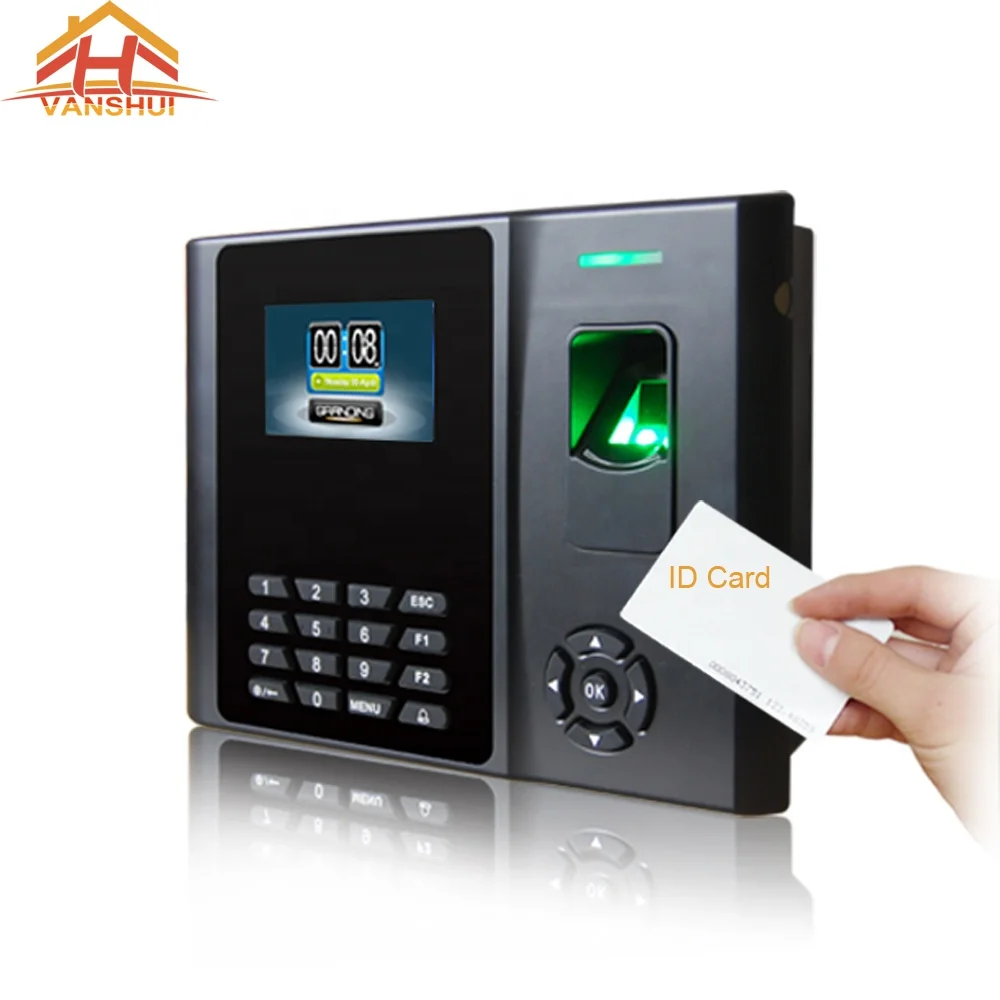 Biometrics Fingerprint and RFID card Time Attendance System with Battery