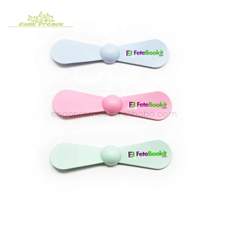 2024 Custom logo 2 in 1 handy mini USB Phone Fan Factory Price Travel Rechargeable Cell Phone Fan For IOS and Android
