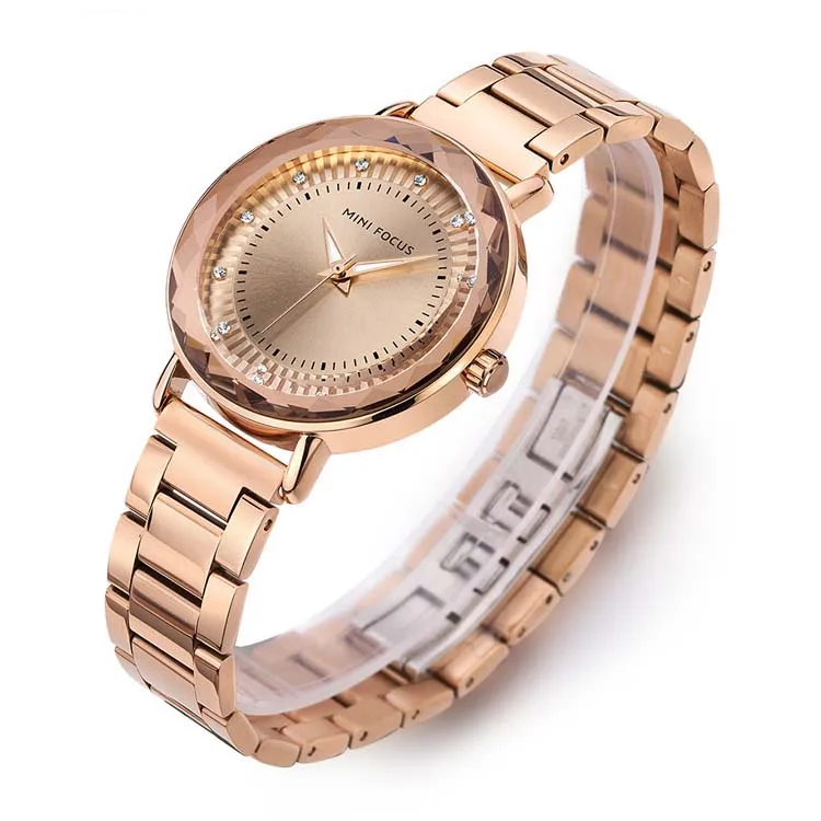 
2019 New Mini Focus Women Quartz Watches Charm Rhinestone Watch Stainless Steel Band Lady Water Resistant Watch 