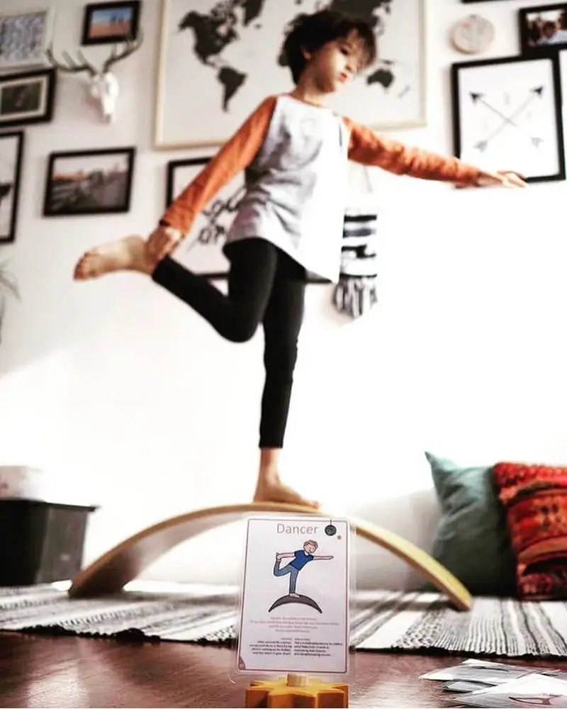 Скандинавская детская деревянная балансировочная доска Ins для йоги, фитнеса и развлечений в помещении, детские игрушки, украшение детской комнаты