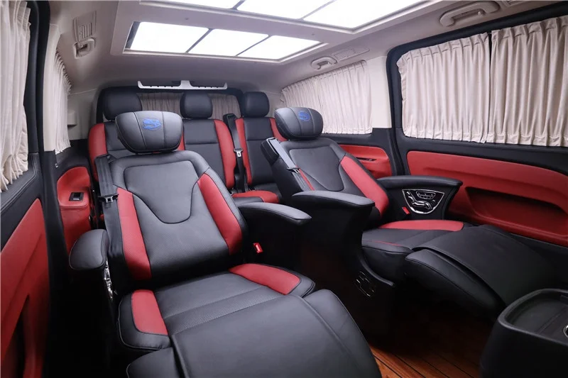 Hot selling SUV luxury Single electric car chairs customized seats for MPV with massage fan