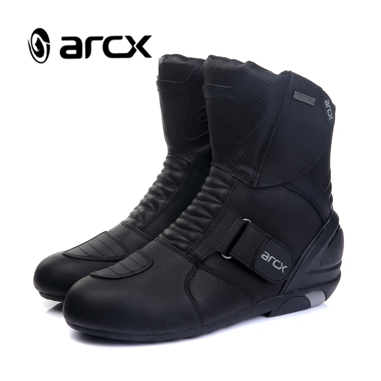 Мужские мотоциклетные ботинки ARCX из натуральной коровьей кожи, водонепроницаемые ботинки для езды на мотоцикле, обувь для мотокросса