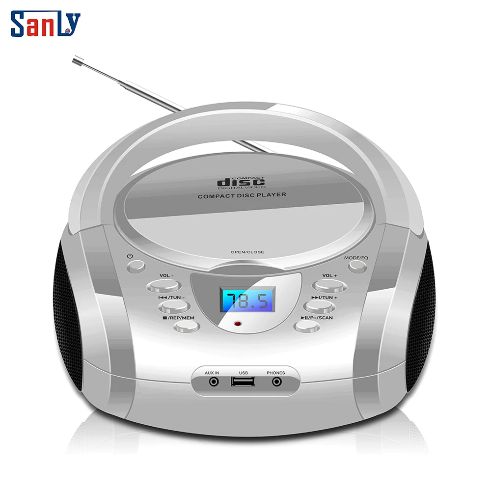 Дешевые портативный CD Boombox/Boombox CD-плеер с fm-радио
