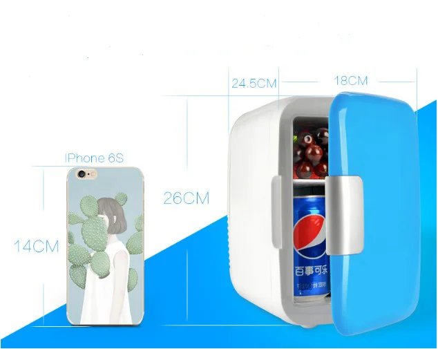 Mini Fridge For Cosmetics  Portable Cooler and Warmer Refrigerator Cosmetic Fridge 4L