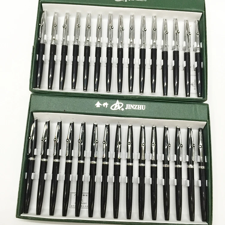 
Hot sale jinzhu 002B with diamond fine nib Squeeze on the ink fountain pen 