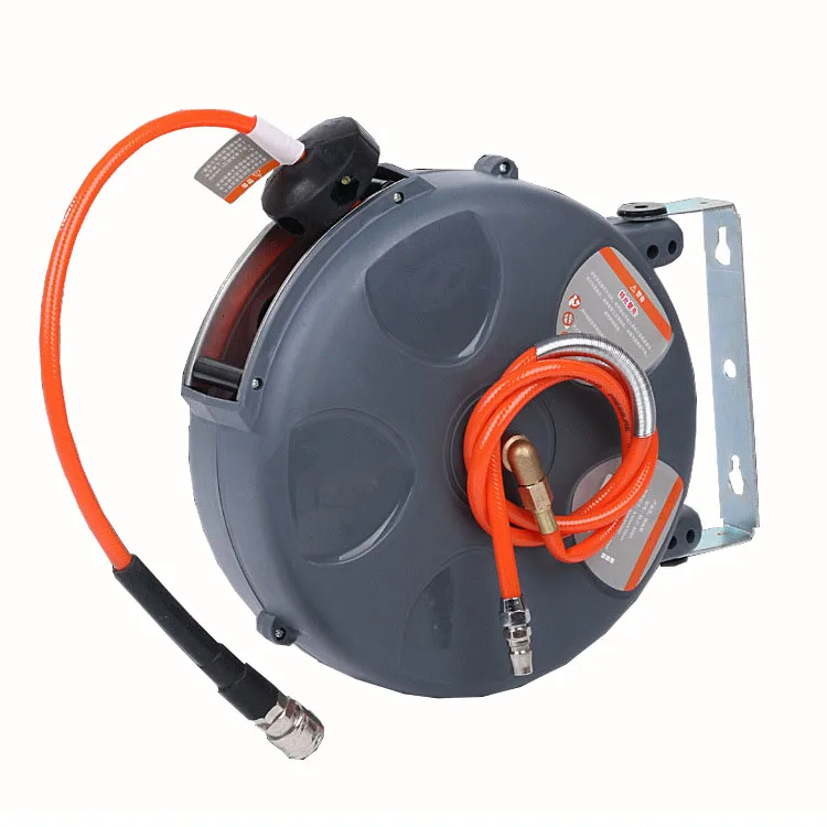 Оборудование для мойки машин автоматические вытяжные собачьи поводки катушки воздушного шланга с пружиной в онлайновой покупке высокого давления водяной шланг катушка пневматический мотовило из Искусственной ПУ-кожи сеткой Размер: 12*8 мм Hosereel