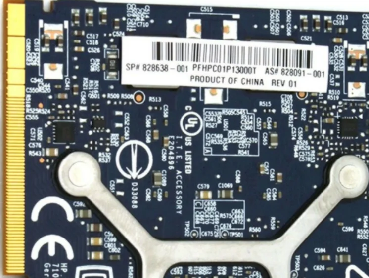 828638-001 828091-001 for HP Nvidia  Quadro M1000M N16P-Q1-A2 2GB  Graphics Video Card