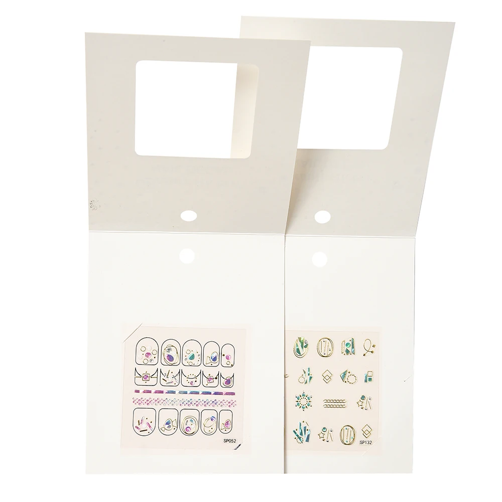 Newest wholesale Fashion Salon Beauty Nail Sticker Water Decals Custom Gel Nail Sticker 3D