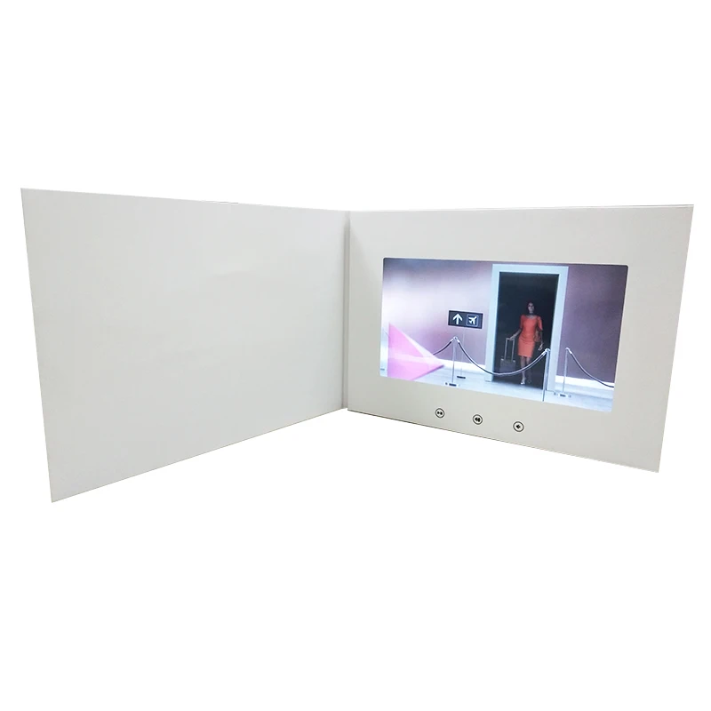 wedding celebration 7inch video brochure boxes digital chinese homemade lcd screen video brochure for wholesale