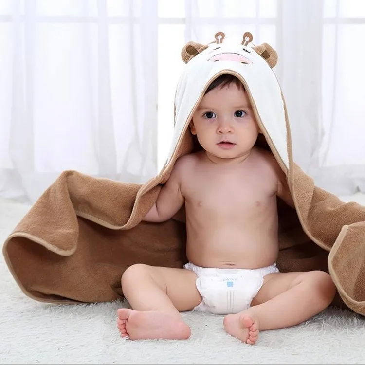 hot selling organic cotton bamboo baby bath hooded towel