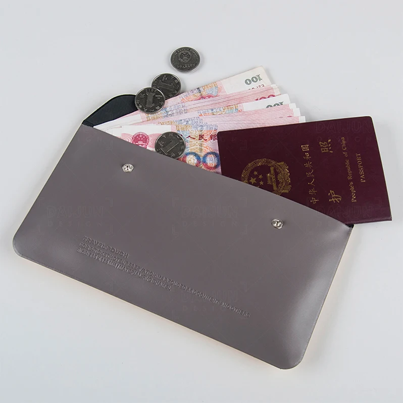 High Quality Fashion PVC Passport Holder Travel Wallets Document Travel Passport Organizer Pouch